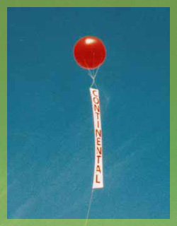 advertising red ball baloon